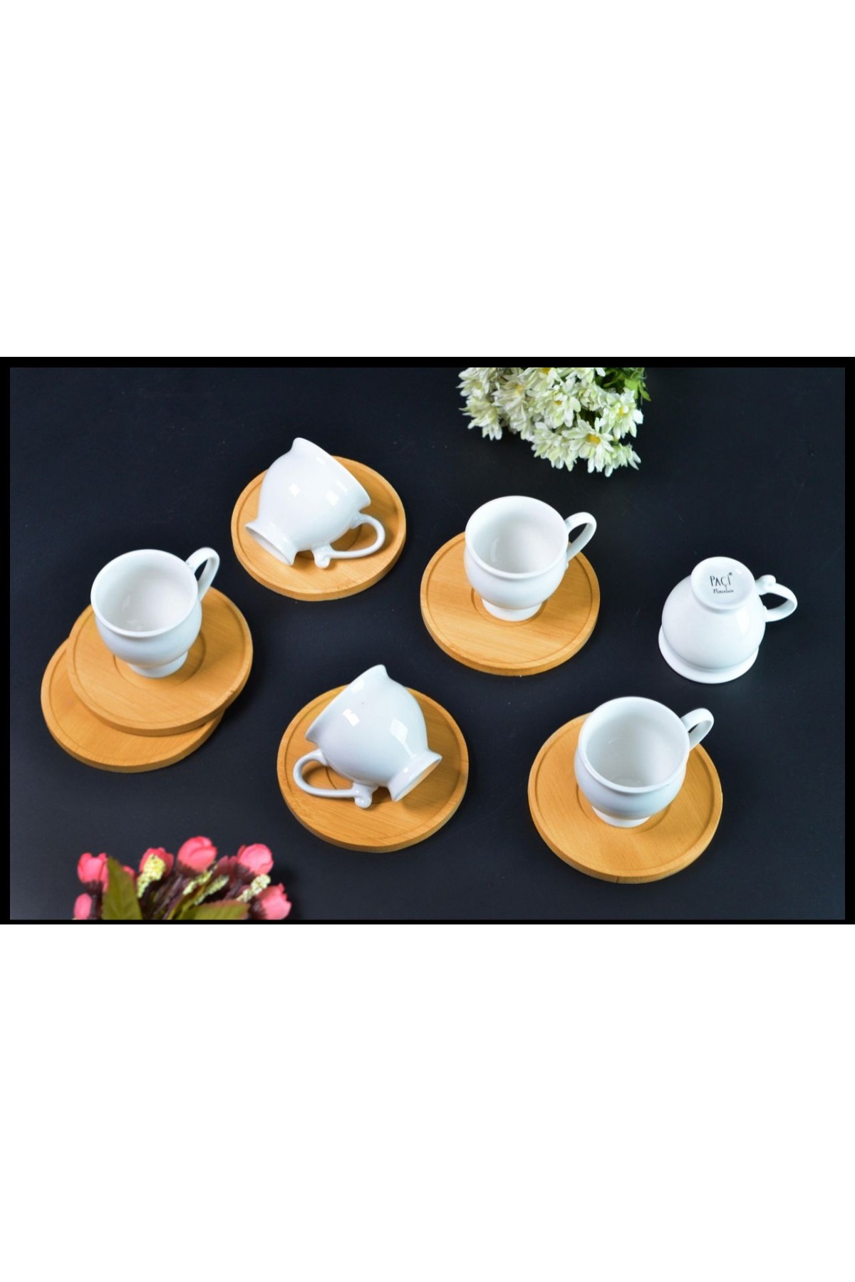 BAMBULU PORSELEN KAHVE FİNCANI (P)