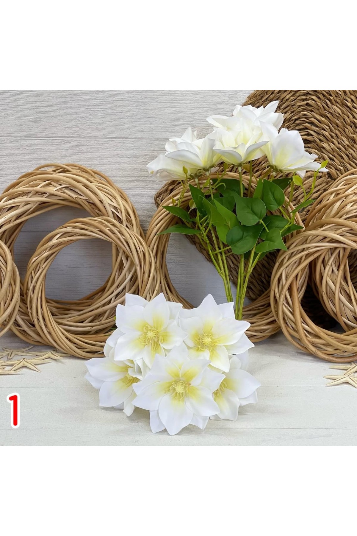 5 DALLI ISLAK DOKULU  CLEMATİS DEMETİ (P)