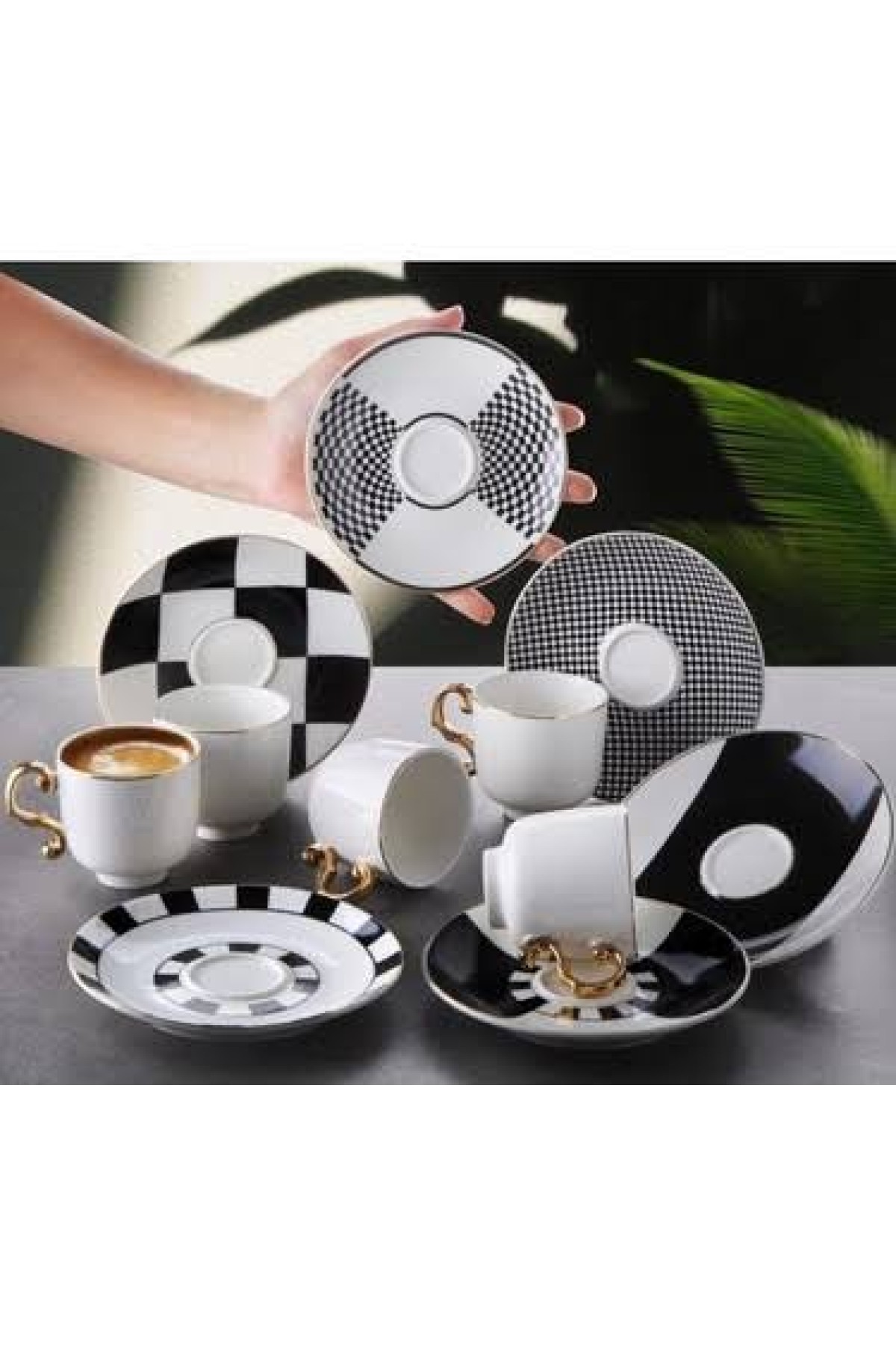 PORSELEN 6LI KAHVE TAKIMI (P)