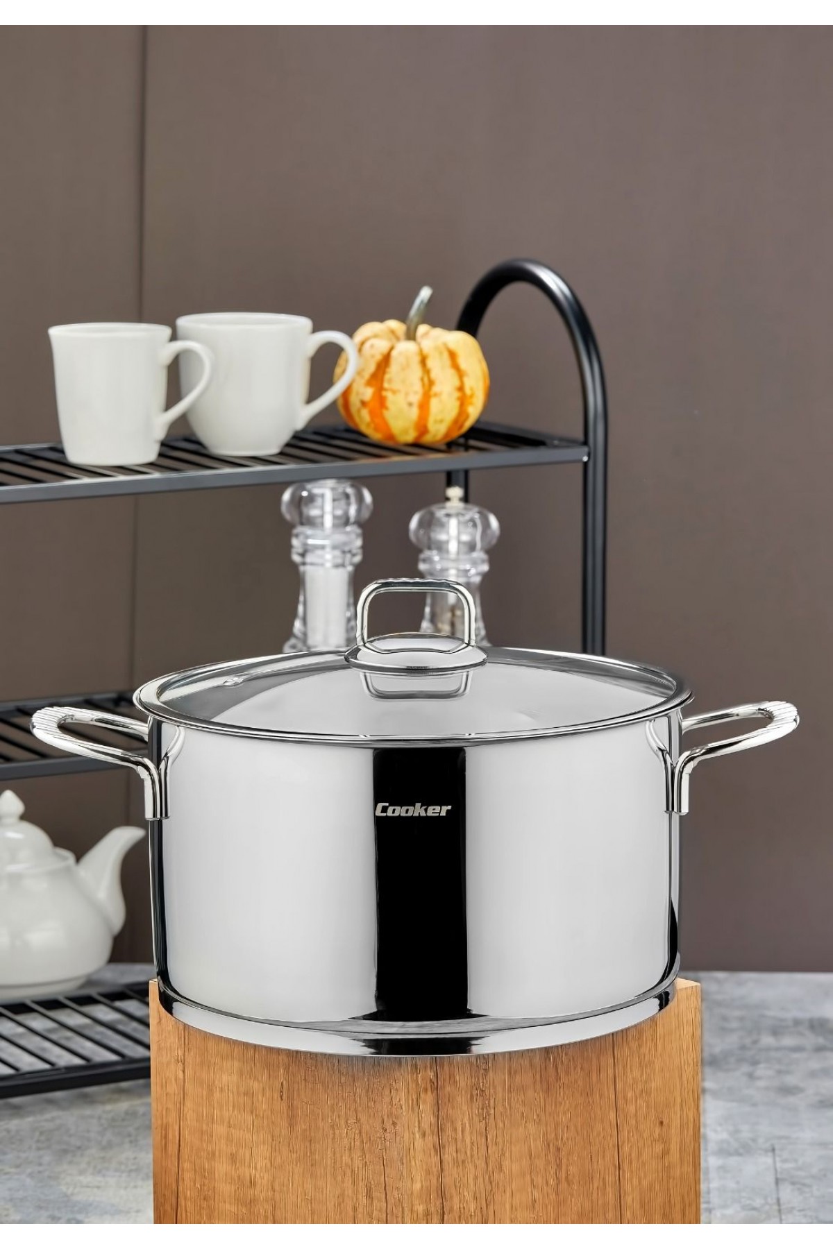 COOKER 26 CM BOMONTİ ÇELİK DERİN TENCERE(6)(P)