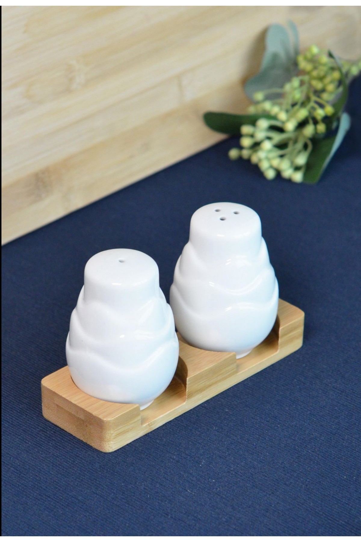 PAÇİ-GRACE 2Lİ BAMBU STANDLI TUZLUK (P)