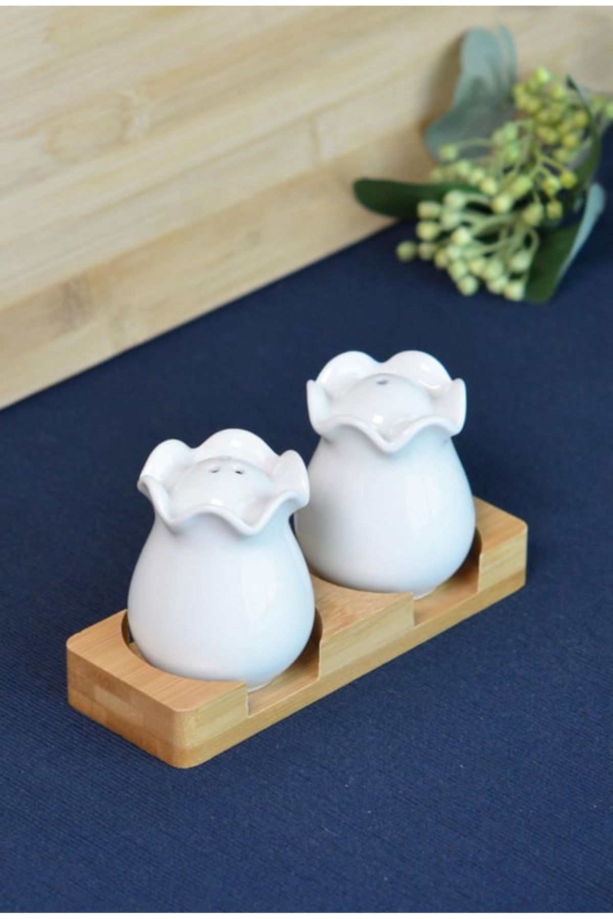 PAÇİ-GRACE 2Lİ BAMBU STANDLI TUZLUK (P)