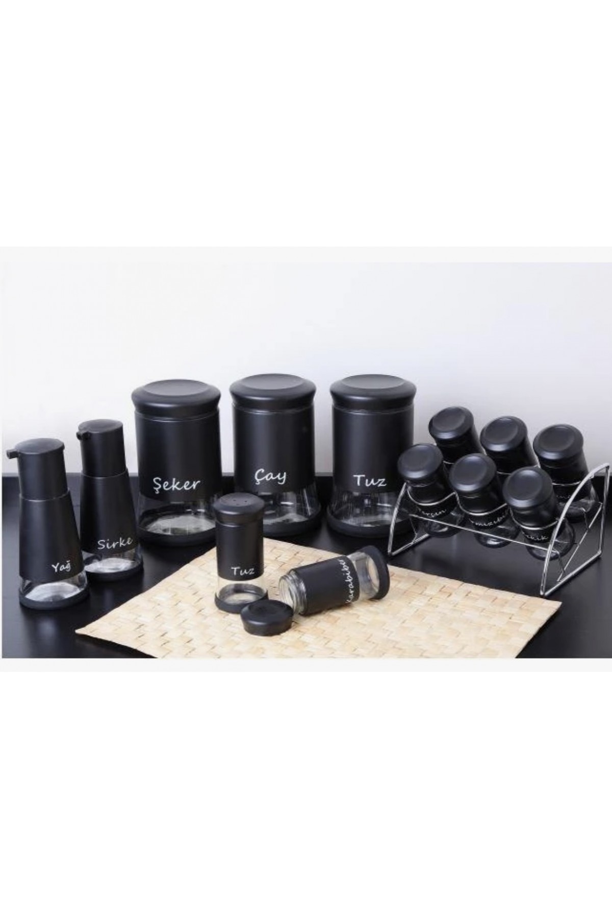 CAM 13 PCS BAHARAT SETİ SİYAH K:2 (P)